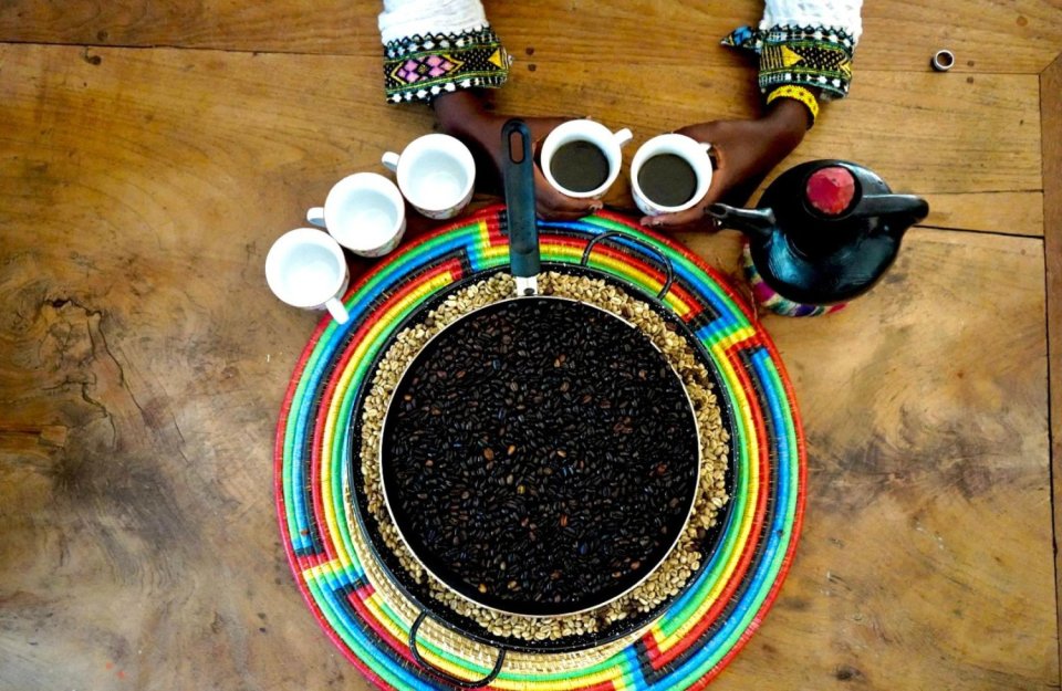 Coffee ceremony Hana Alemu